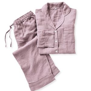 Serena & Lily Positano Linen Pajamas - Lavender
